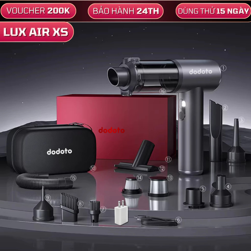 Máy hút bụi cầm tay dodoto mini